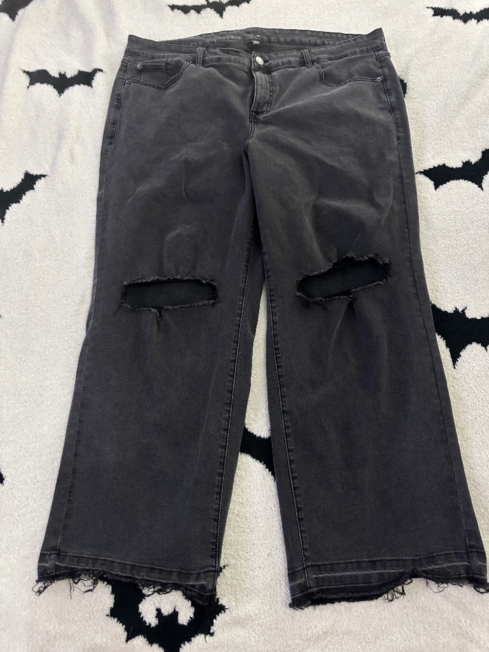 Wide leg jeans